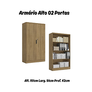 Armário Alto 2 Portas - Ref. 1013A - Linha Versátil - Kappesberg