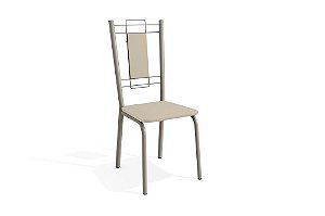 Par de Cadeiras Florença - Ref. 2C005 - Estampa: 16 (Nude) Nikel - Kappesberg