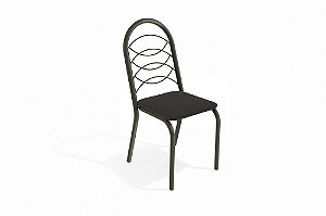 Par de Cadeiras Holanda - Ref. 2C009 - Estampa: 110 (Preto) Bronze - Kappesberg