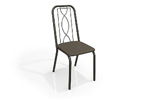 Par de Cadeiras Viena - Ref. 2C072 - Estampa: 21 (Marrom) Bronze - Kappesberg