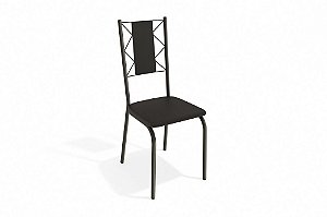 Par de Cadeiras Lisboa - Ref. 2C076 - Estampa: 110 (Preto) Bronze - Kappesberg
