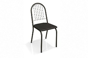 Par de Cadeiras Noruega - Ref. 2C077 - Estampa: 110 (Preto) Bronze - Kappesberg