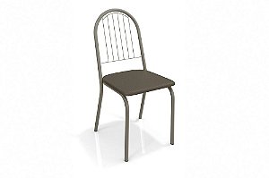 Par de Cadeiras Noruega - Ref. 2C077-NK - Estampa: 21 (Marrom) Nikel - Kappesberg