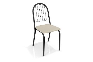 Par de Cadeiras Noruega - Ref. 2C077 - Estampa: 16 (Nude) Preto - Kappesberg