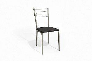 Par de Cadeiras Dubai - Ref. 2C111 - Estampa: 110 (Preto) Nikel - Kappesberg