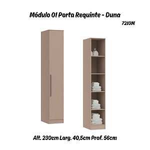 Módulo 01 Porta c/ Prateleiras Requinte - 7210M - Duna - Móveis Castro