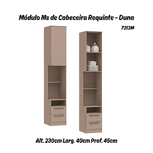 Módulo de Cabeceira Reta Requinte - 7212M - Duna - Móveis Castro