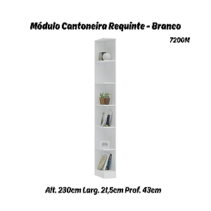 Módulo Cantoneira Requinte - 7200M - Branco - Móveis Castro