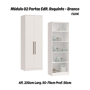 Módulo 02 Portas Editável Requinte - 7220E - Branco - Móveis Castro