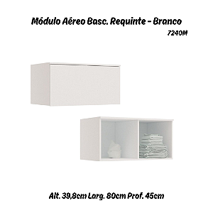 Módulo Aéreo 01 Porta Basculante Requinte - 7240M - Branco - Móveis Castro