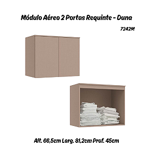 Módulo Aéreo 02 Portas Requinte - 7242M - Duna - Móveis Castro