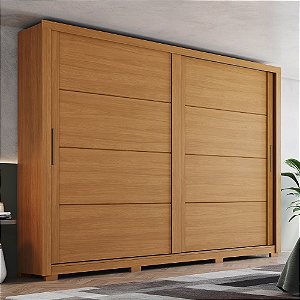 Roupeiro 02 Portas Deslizantes Palace - D237-214 - Cinamomo - Móveis Henn