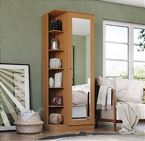 Sapateira Duetto 01 Porta - D182-214 - Cinamomo - Móveis Henn