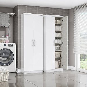 Multiuso Margarida 02 Portas - D110-10 - Branco - Móveis Henn