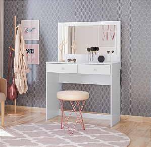 Penteadeira Daila - D908-10 - Branco - Móveis Henn
