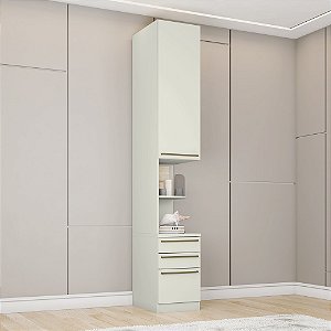 Módulo de Cabeceira 01 Porta 03 Gavetas - MC02-133 - Areia - Linha Seletto - Móveis Henn