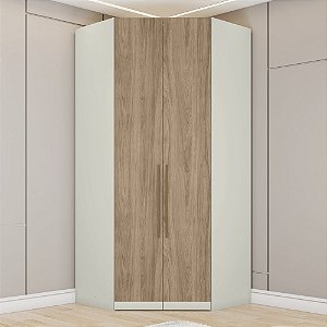 Canto Closet 02 Portas - MC05-148 - Areia Jequitibá - Linha Seletto - Móveis Henn