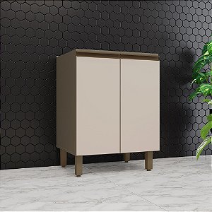 Balcão 02 Portas 60cm - C78-35 - Duna / Cristal - Linha Connect - Móveis Henn