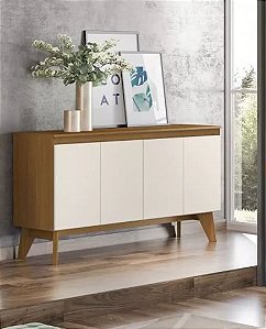 Buffet Quartzo 04 Portas - S351-127 - Nature / Off white - Móveis Henn