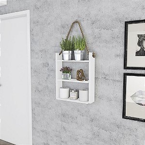 Nicho Decorativo com Corda Linha Design - AM 3119 - Branco - Movelbento