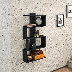 Nicho Decorativo Linha Design - AM 3087 - Preto - Movelbento