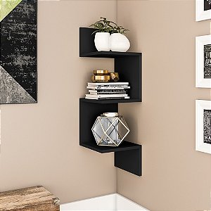 Nicho Decorativo Linha Design - AM 3079 - Preto - Movelbento