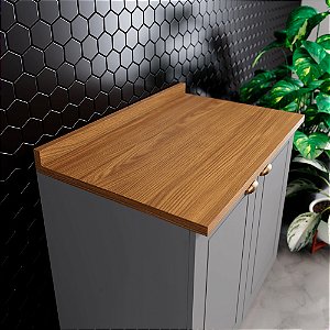 Tampo para Balcão 80cm - C904-128 - Cor Nature - Móveis Henn