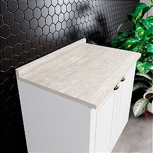 Tampo para Balcão 80cm - C904-114 - Cor Calcare - Móveis Henn