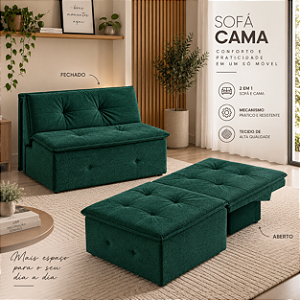Sofá Cama City Solteiro - Estofados Rincão