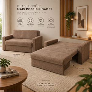 Sofá Cama Clio - Estofados Rincão