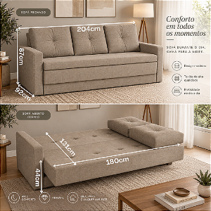 Sofá Cama Duster - Estofados Rincão