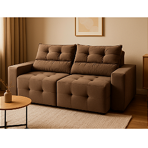 Sofá Retrátil e Reclinável Celer 230cm - Estofados Rincão