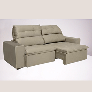 Sofá Retrátil e Reclinável Lancer 250cm - Estofados Rincão