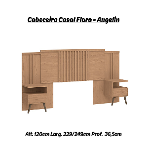 Cabeceira Casal Flora - 7226A - Angelin - Móveis Castro