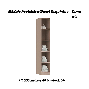 Módulo Prateleiras P Linha Closet - 10CL - Duna - Móveis Castro