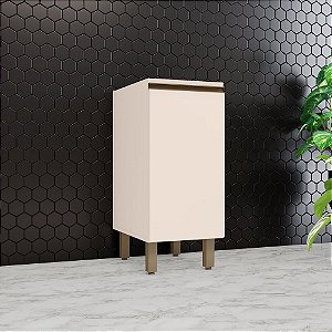 Balcão 01 Porta 35cm - C61-139 - Off White - Linha Connect - Móveis Henn
