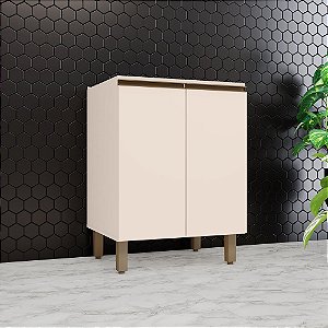 Balcão 02 Portas 60cm - C78-139 - Off White - Linha Connect - Móveis Henn