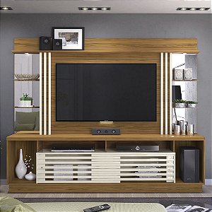 Home Theater Frizz Gold - Naturale/Off White - Madetec