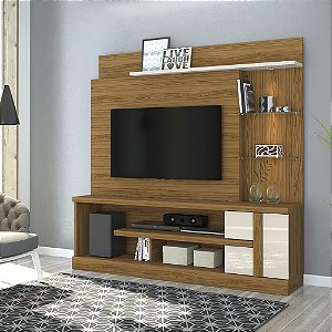 Home Theater Alan - Naturale/Off White - Madetec