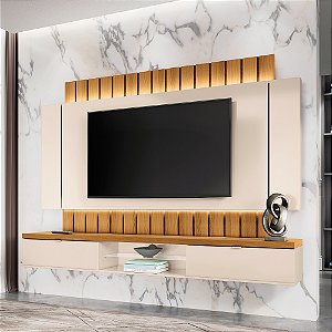 Painel Suspenso Illusion 2.2- Ref. 2088 - Off White / Cinamomo - Hb Móveis