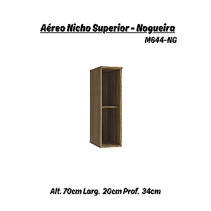 Nicho Superior 20cm Botanic - Ref. M644 - Nogueira - Kappesberg
