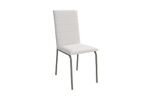 Par de Cadeiras Amsterdã - Ref. 2C091-NK - Estampa: 106 (Branco) Nikel - Kappesberg