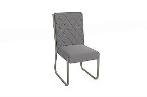 Par de Cadeiras Toronto - Ref. 2C127-NK - Estampa: A050 (Cinza) Nikel - Kappesberg