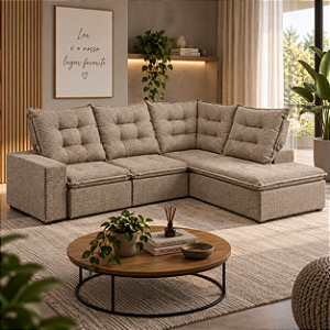 Sofa de Canto Yaris 02 Módulos - Estofados Rincão