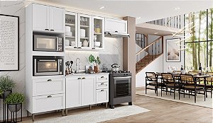 Cozinha Modulada 04 pçs - Linha Classy - Branco - Thb Moveis
