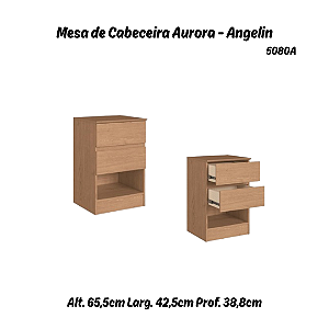 Mesa de Cabeceira Aurora - 5080A - Angelin - Móveis Castro