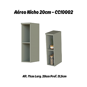 Aéreo Nicho 20cm - Ref. CC10002 - Corda - Linha da Casa - Móveis Primavera