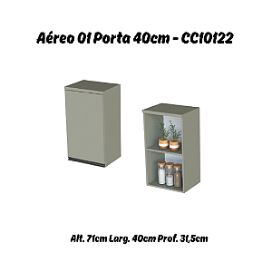 Aéreo 01 Porta 40cm - Ref. CC10122 - Corda - Linha DA CASA - Móveis Primavera