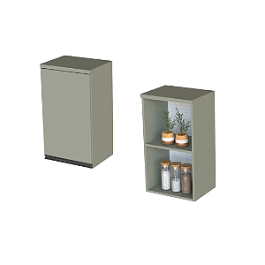 Aéreo 01 Porta 30cm - CC10132 - Corda - Linha DA CASA - Móveis Primavera