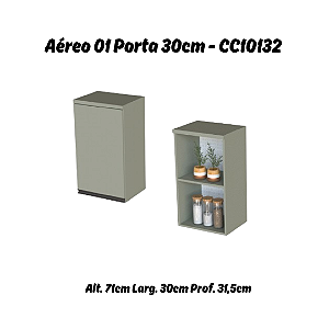 Aéreo 01 Porta 30cm - Ref. CC10132 - Corda - Linha DA CASA - Móveis Primavera